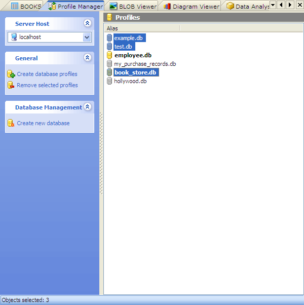 Multiple Selecting of Profiles