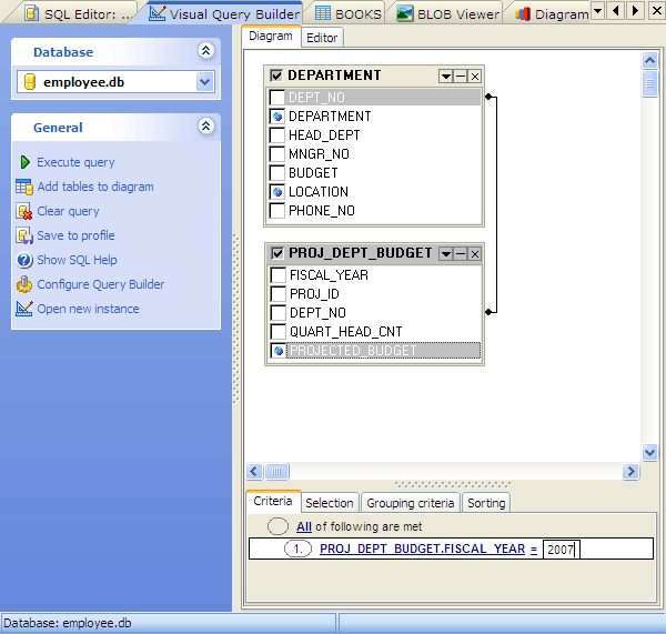 Visual Query Builder