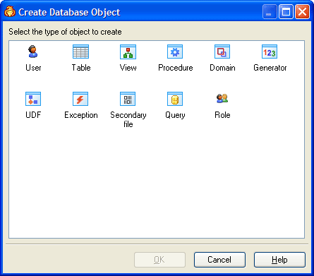 Creating Database Object