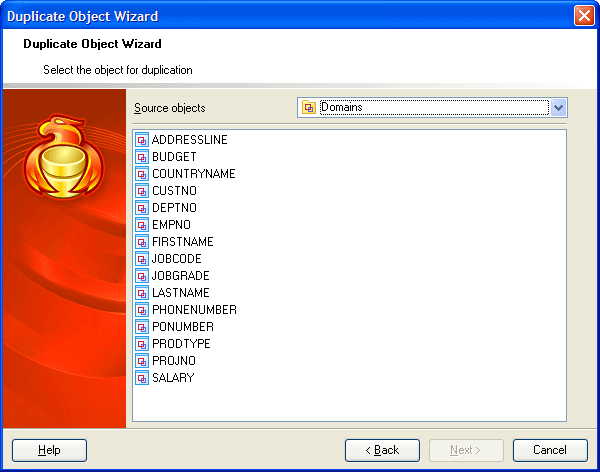 Specifying an Object for Duplicating