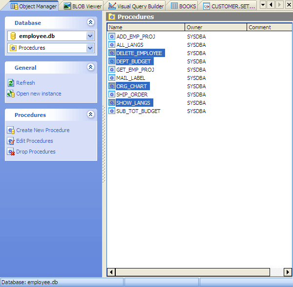 Multi-selection in Object Manager