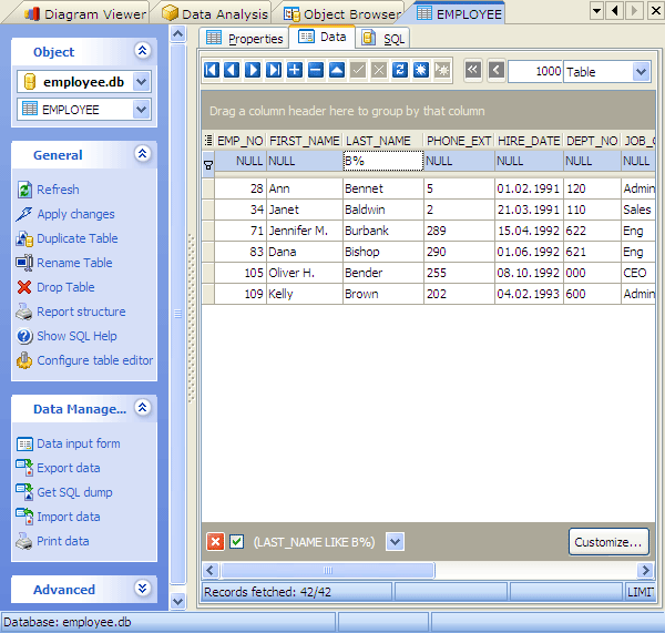 Filtering Records