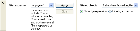 Filter Panel