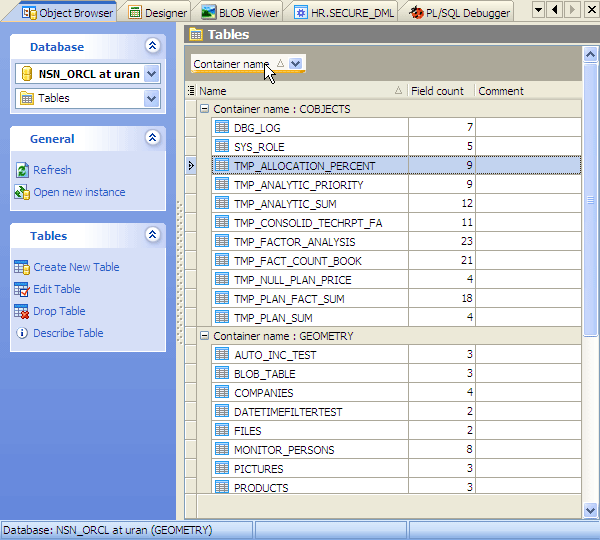 Object Browser