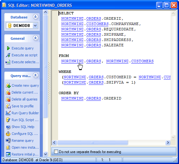 SQL Editor