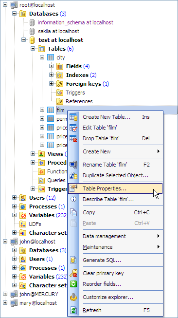 Database Explorer