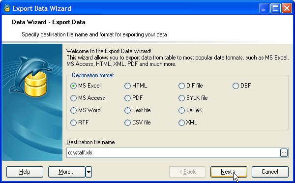 Export Data