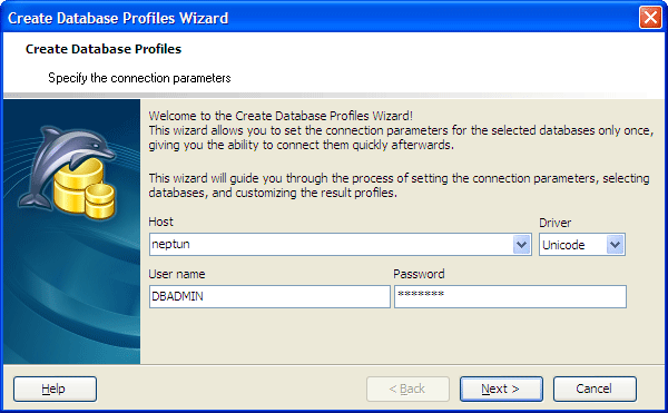 Creating Database Profiles