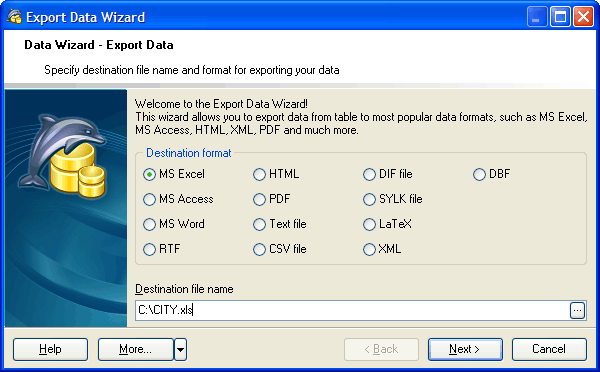 Export and Import Data