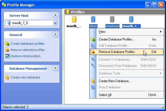 Database Profile Manager