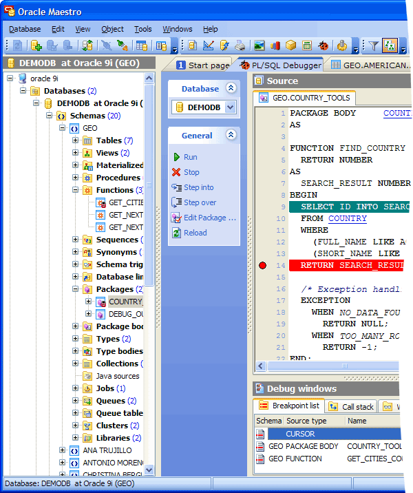 Debug procces