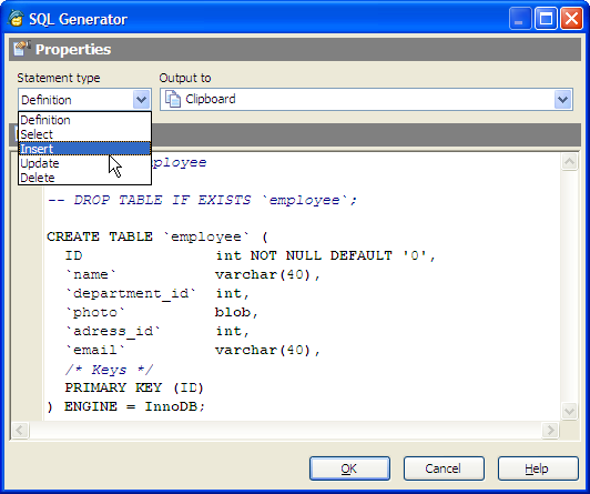 SQL Generator