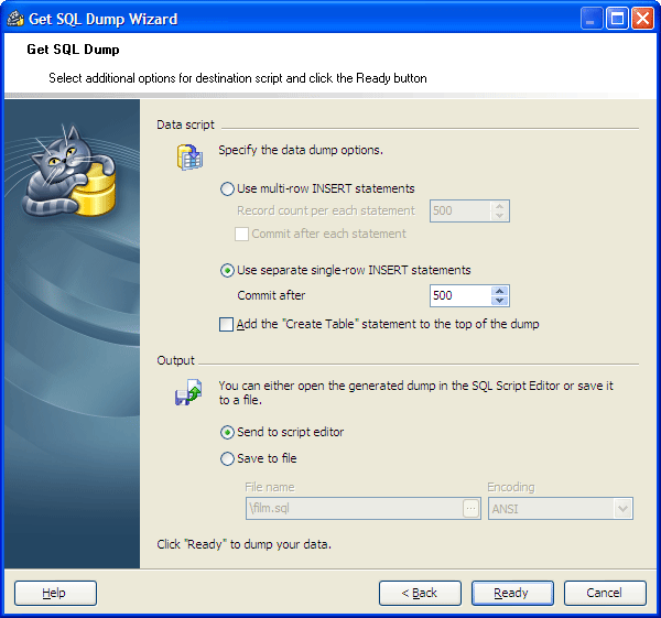 SQL Dump Wizard