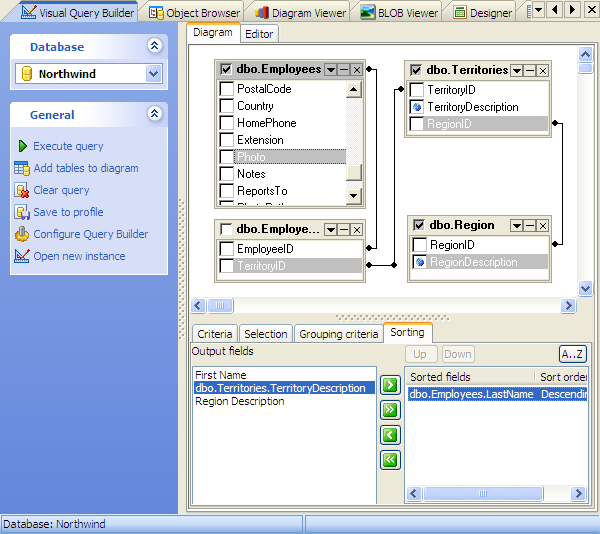 Joining Tables in Visual Query Builder