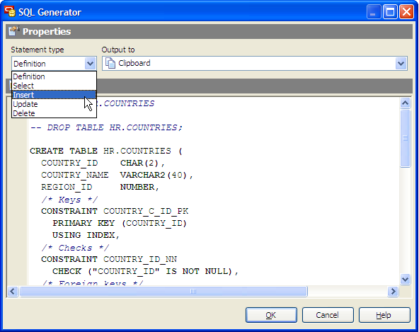 SQL Generator