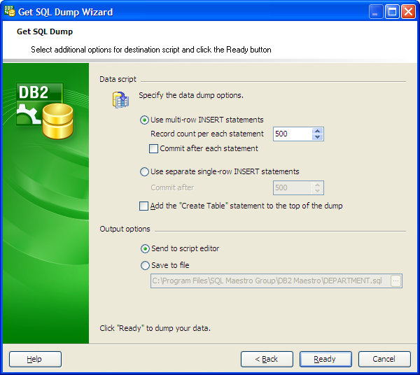 SQL Dump Wizard