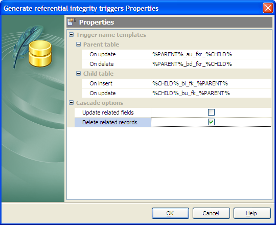 Referential Integrity Trigger Generator