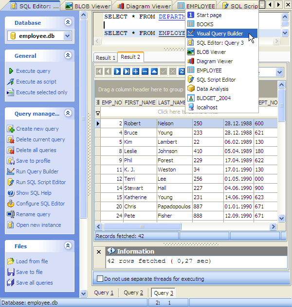 Tabbed MDI Interface