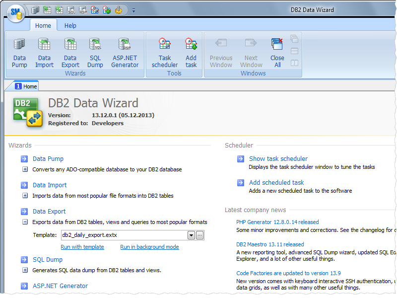 DB2 Data Wizard software