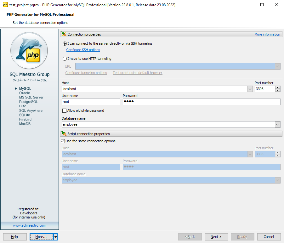 PHP Generator for MySQL 22.8.0.11 full
