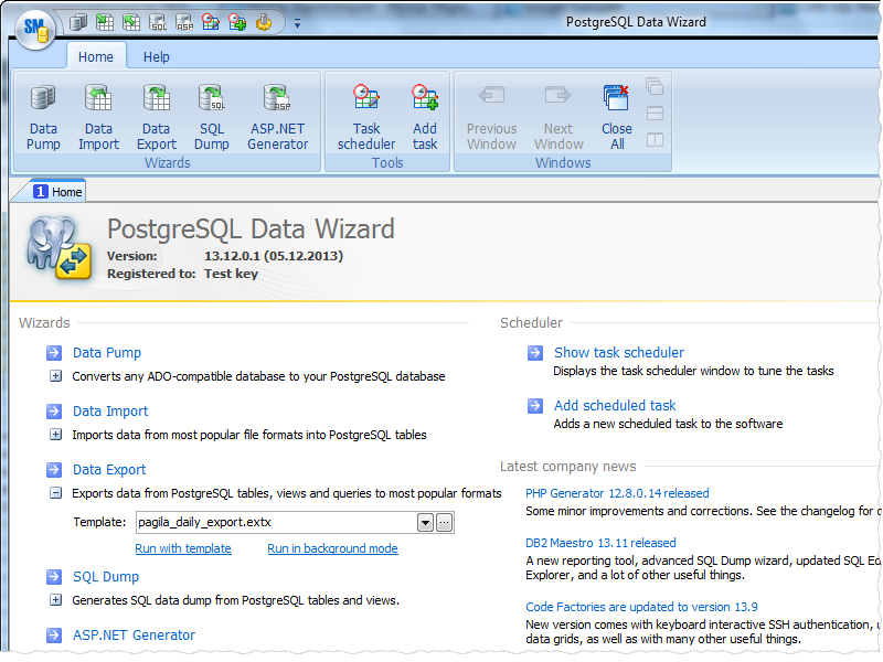 PostgreSQL Data Wizard