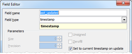 Editing a timestamp field