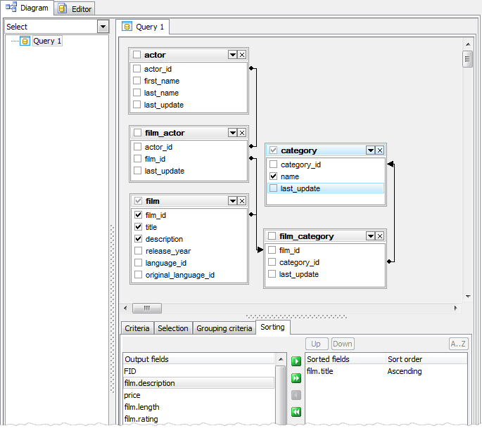 Visual Query Builder