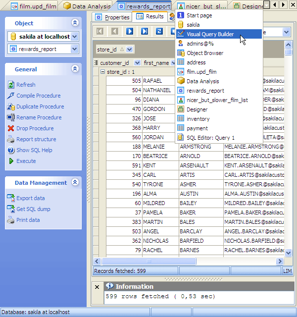 Tabbed MDI Interface