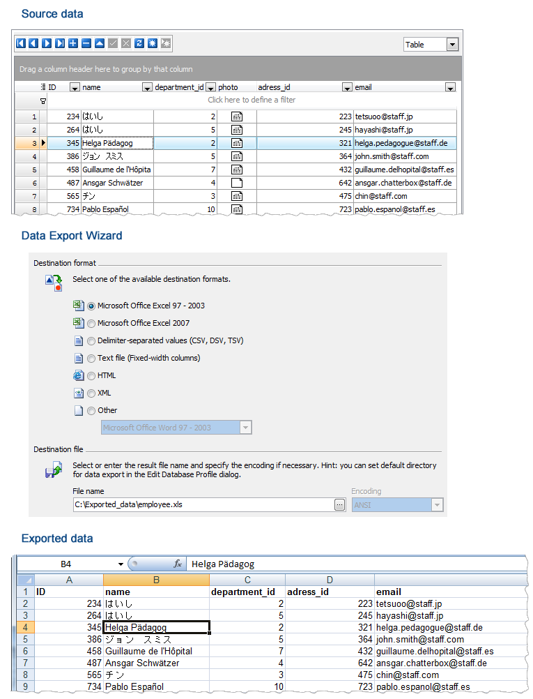 Data Export