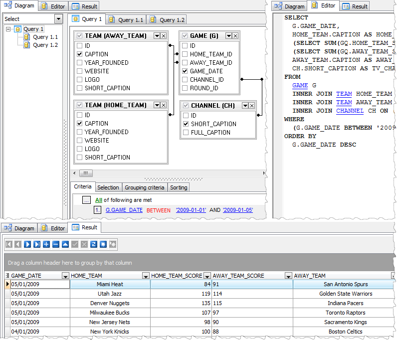 Visual Query Builder