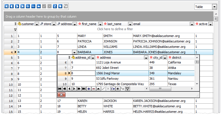 Table Data