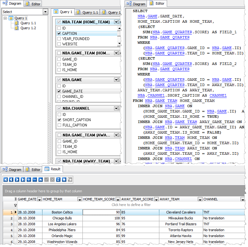 Visual Query Builder