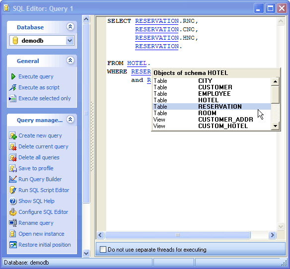 SQL Editor