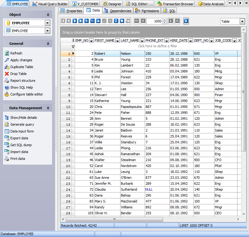 Tabbed MDI Interface