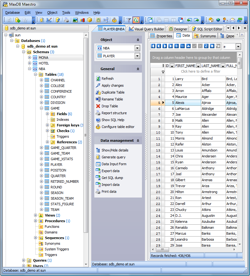 Tabbed MDI Interface