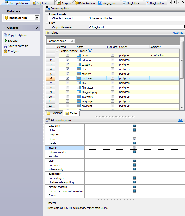 Backup Database