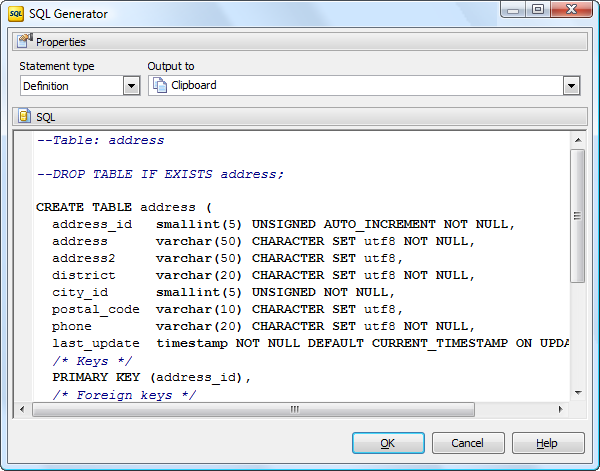 SQL Generator