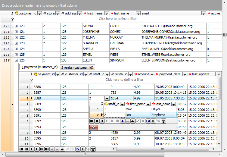 Master-Detail Data View