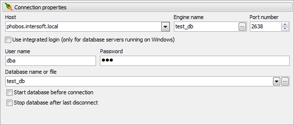 Connect to database