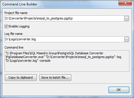 Command Line Builder