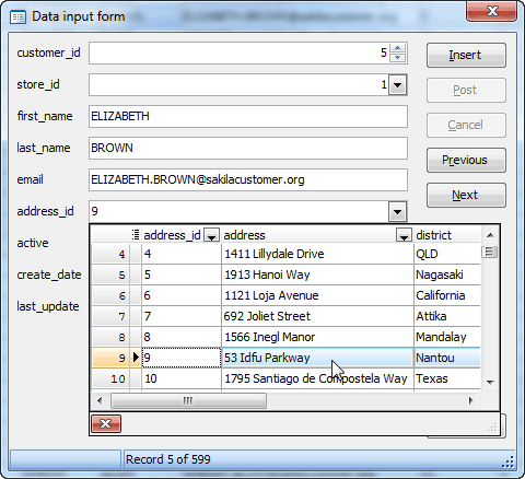 Data Input Form