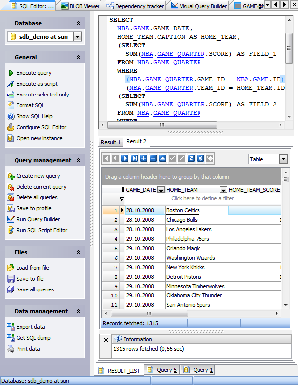 SQL Editor