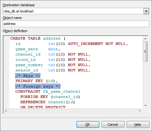 Duplicate Object wizard