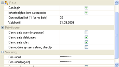 Postgres password