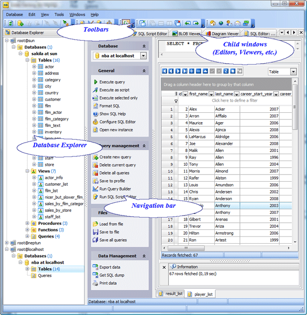 Postgres db management tool