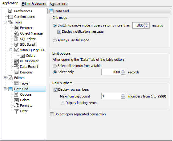 Postgresql select all