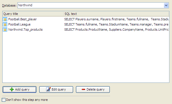 use the opportunities of SQL query