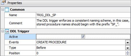 Creating a new DDL trigger
