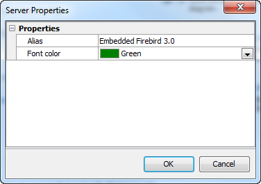 Edit Server Properties dialog