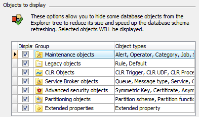 Database refresh options